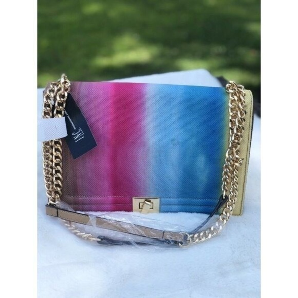 Inc International Concepts Sunset Ombre Satchel chain Crossbody bag B000357
